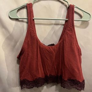 NWT AERIE lace trim bra size XXL
